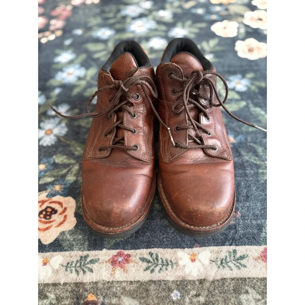 Carhartt Mens Brown Leather Work Boots EH Slip Resistant Stock No 3601 Size 11 D